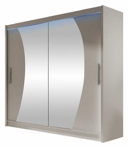 Gardróbszekrény Closico Pallor IX, Laminált forgácslap, 215x180x58cm, Kasmír