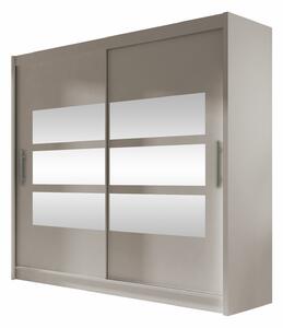 Gardróbszekrény Closico Pallor III, Laminált forgácslap, 215x180x58cm, Kasmír