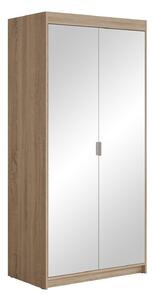 Gardróbszekrény Novduni 114, Laminált forgácslap, 191x90x53cm, Sonoma tölgy