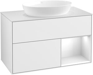 Villeroy & Boch Finion szekrény 100x50.1x60.3 cm Függesztett, mosdó alatti fehér GA21GFGF