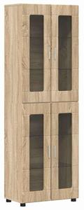VidaXL Magasfiú FLORIN 60 x 35 x 182 cm Sonoma tölgy Szerelt Fa