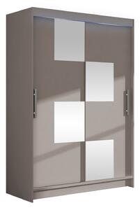 Gardróbszekrény Closico Pacron III, Laminált forgácslap, 200x120x58cm, Kasmír