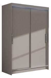 Gardróbszekrény Closico Pacron I, Laminált forgácslap, 200x120x58cm, Kasmír