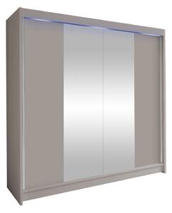 Gardróbszekrény Closico Cavaris II, Laminált forgácslap, 215x180x58cm, Kasmír