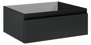 Oltens Vernal szekrény 60x45.6x23.6 cm Függesztett, mosdó alatti fekete 60009300