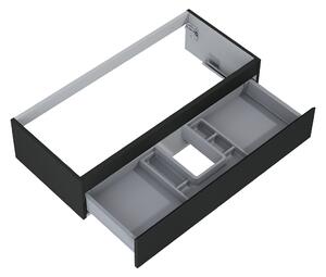 Oltens Vernal szekrény 100x45.6x23.6 cm Függesztett, mosdó alatti fekete 60011300