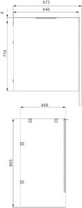 Cersanit City szekrény 67.5x44.8x71.6 cm fehér S584-027-DSM