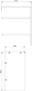 Cersanit City szekrény 67.5x44.8x86.5 cm fehér S584-028-DSM