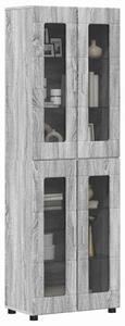 VidaXL Magasfiú FLORIN 60 x 35 x 182 cm Szürke Sonoma Szerelt Fa
