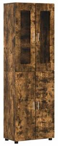 VidaXL Magasfiú FLORIN 60 x 35 x 182 cm Füstölt tölgy Szerelt Fa
