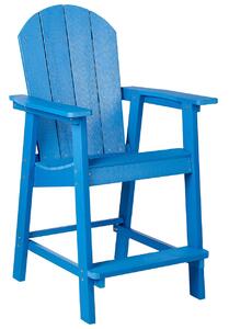 Kerti bárszék ADIRONDACK Szintetikus anyag Kék