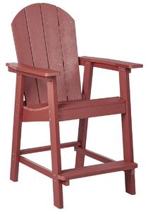 Kerti bárszék ADIRONDACK Szintetikus anyag Piros