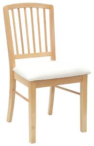 VidaXL Étkező Székek 2 pcs Természetes 50 x 52,5 x 91 cm Tömör Gumi Fa