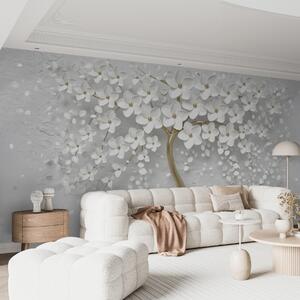 Fotótapéta Egy fa kis virágokkal, 3d fotótapéta, Fotótapéta 3d virágok, u37065d3 : Uwalls.hu