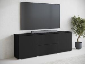 TV-állvány Mirfivo 104, Laminált forgácslap, 62x180x35cm, Grafit