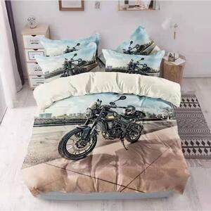 3 részes fekete motoros retro ágyneműhuzat