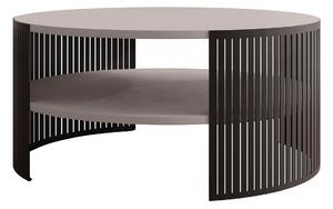 Dohányzóasztal Civer, Fém, Laminált forgácslap, 40cm, Fekete, Kasmír