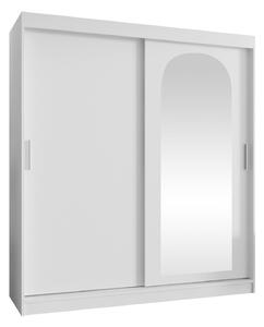 Gardróbszekrény Hartford 500, Laminált forgácslap, 200x180x62cm, Fehér