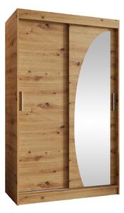 Gardróbszekrény Hartford 501, Laminált forgácslap, 200x120x62cm, Artisan tölgy