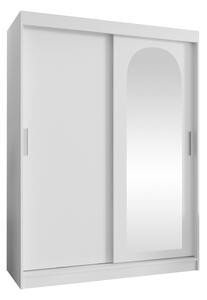 Gardróbszekrény Hartford 502, Laminált forgácslap, 200x150x62cm, Fehér