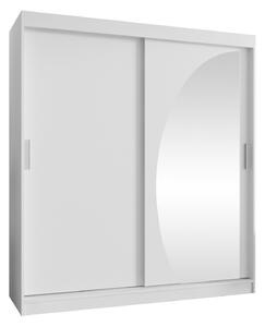 Gardróbszekrény Hartford 506, Laminált forgácslap, 200x180x62cm, Fehér