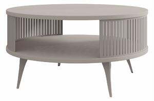 Dohányzóasztal Vitum VI, Fém, Laminált forgácslap, 44cm, Kasmír