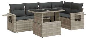 VidaXL Polyrattan Kerti Ülőgarnitúra - 6 részes