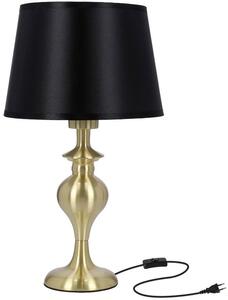 Candellux Prima asztali lámpa 1x60 W fekete-arany 41-09227