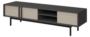 TV-állvány Levali 108, Laminált forgácslap, 43x163x43cm, Antracit, Bézs