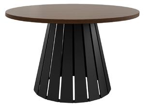 Dohányzóasztal Oswego 134, Fém, 43cm, Dió, Fekete