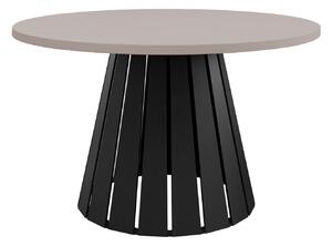 Dohányzóasztal Oswego 134, Fém, 43cm, Kasmír, Fekete