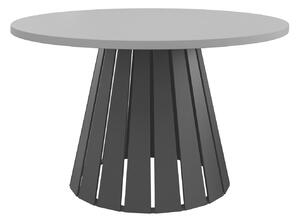 Dohányzóasztal Oswego 134, Fém, 43cm, Szürke, Fekete