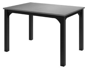 Asztal Oswego 135, 76x80cm, Fekete, Grafit