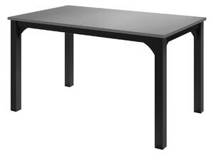 Asztal Oswego 136, 76x80cm, Fekete, Grafit