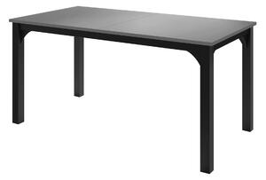 Asztal Oswego 137, 76x90cm, Fekete, Grafit