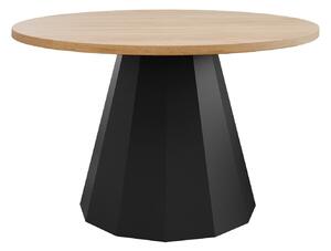 Dohányzóasztal Oswego 139, Fém, 45cm, Tölgy, Fekete