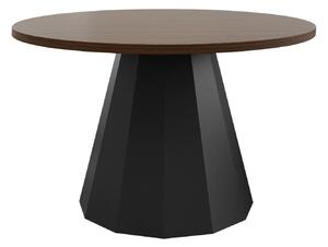 Dohányzóasztal Oswego 139, Fém, 45cm, Dió, Fekete