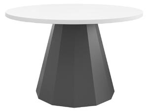Dohányzóasztal Oswego 139, Fém, 45cm, Fehér, Fekete