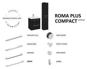 Elita Roma Plus Compact mosdó szekrénnyel és fogantyúkkal 81.7 cm fekete 168520