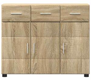 VidaXL Széf FLORIN 88,5 x 30,5 x 73 cm Sonoma tölgy Szerelt Fa
