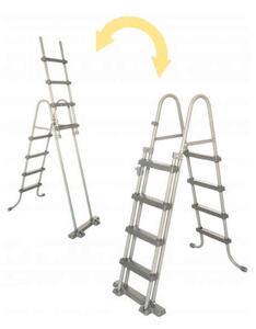 Bestway Steel Pro Max 457x122cm Fémvázas medence vízforgatóval, szűrőbetéttel, medence takaróval és létrával (CH56438) - szürke