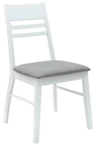 VidaXL Étkező Székek 2 pcs Fehér 43 x 54 x 89 cm Tömör Gumi Fa