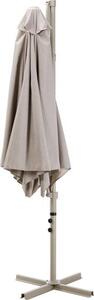 Ambience Függő Gémes Kitekerhető Napernyő, széltörővel, 3 m, Beige, 170 g/m2, UPF30+
