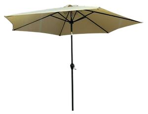 Akord - ORIENT Kerti Napernyő - Beż színű, 235cm Magas, 270x270cm Hatágú Fémszerkezet, Poliészter, UV Védelem, Vízálló, Állítható Dőlésszög
