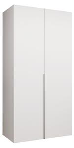 Gardróbszekrény Hartford 535, Laminált forgácslap, 202x100x52cm, Kasmír, Fehér