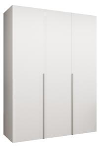 Gardróbszekrény Hartford 536, Laminált forgácslap, 202x150x52cm, Kasmír, Fehér