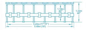 Bestway Steel Pro Max Medence - 549x122cm