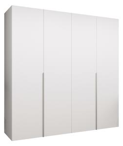 Gardróbszekrény Hartford 537, Laminált forgácslap, 202x200x52cm, Kasmír, Fehér