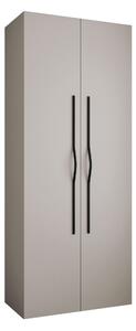 Gardróbszekrény Hartford 562, Laminált forgácslap, 246x100x42cm, Fekete, Kasmír