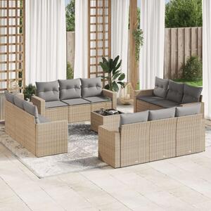 VidaXL Polyrattan Kerti Ülőgarnitúra - Bézs - 13 részes